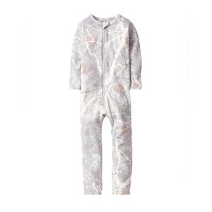 Little Bipsy x Babybreez Long Sleeve Snow Camo Romper Pajamas